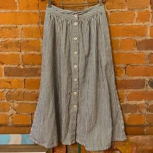 Madewell Seersucker Circle Skirt, XS